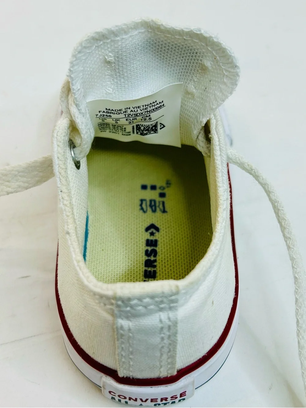 Converse Chuck Taylor AllStar Low Infant Optical White 7J256 size 5